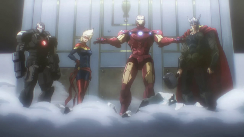 Illustration for article titled The Avengers (and other Marvel Heroes) in Their Official Anime Forms